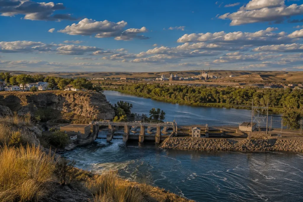 Black Eagle Montana historic Anaconda smelter site Big Stack Missouri River