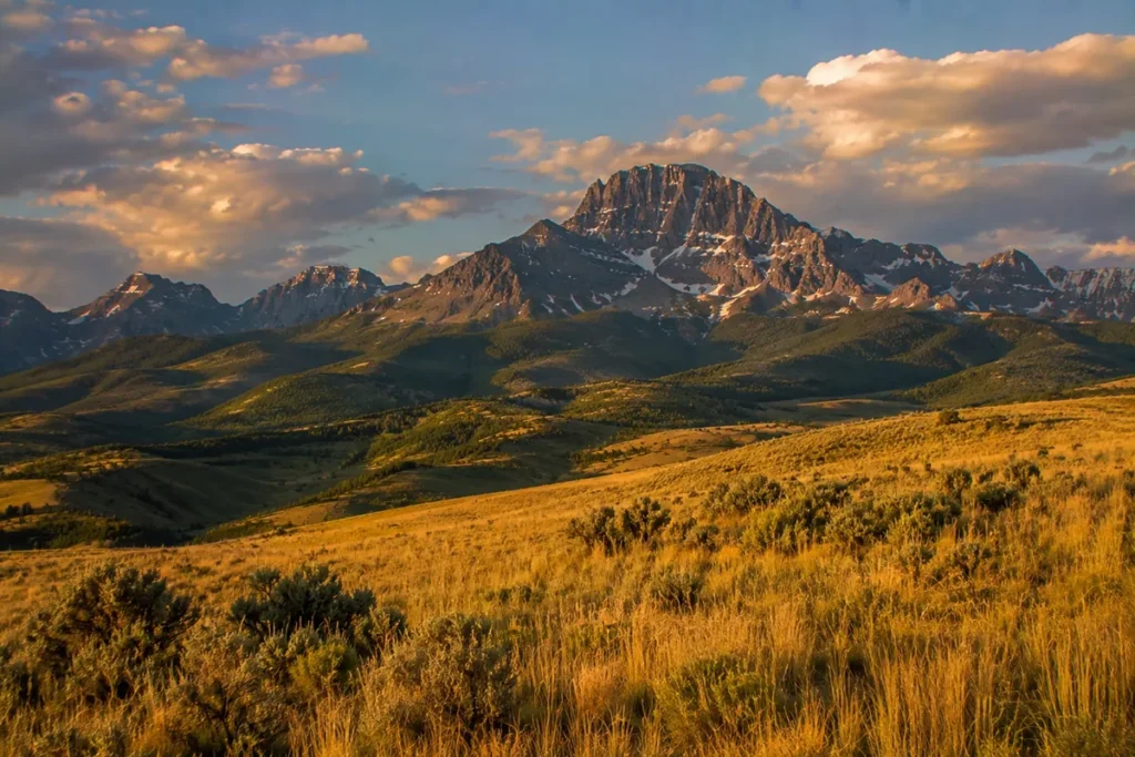 Mount Powell rising above the Deer Lodge Valley in southwest Montana