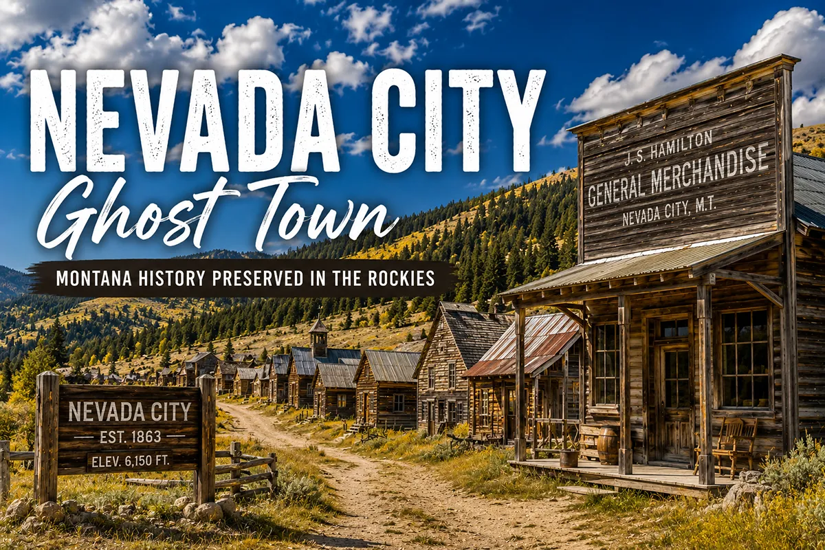 Nevada City ghost town in Montana - Nevada City Ghost Town Montana: Visitor's Guide to the Open-Air Mining Museum