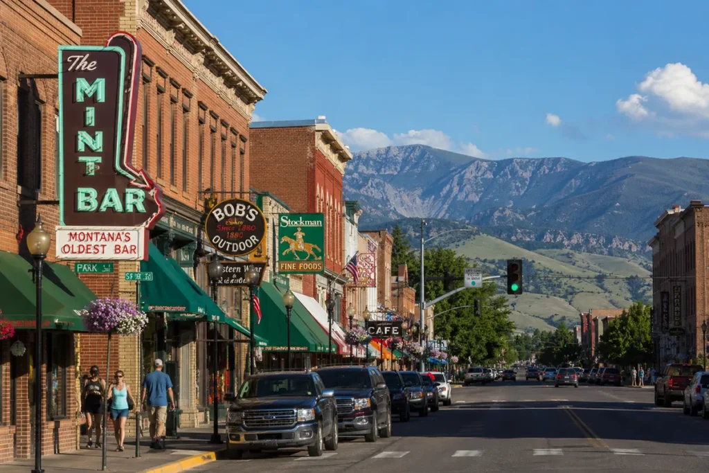 Livingston Montana Main Street Park Street downtown breweries and restaurants