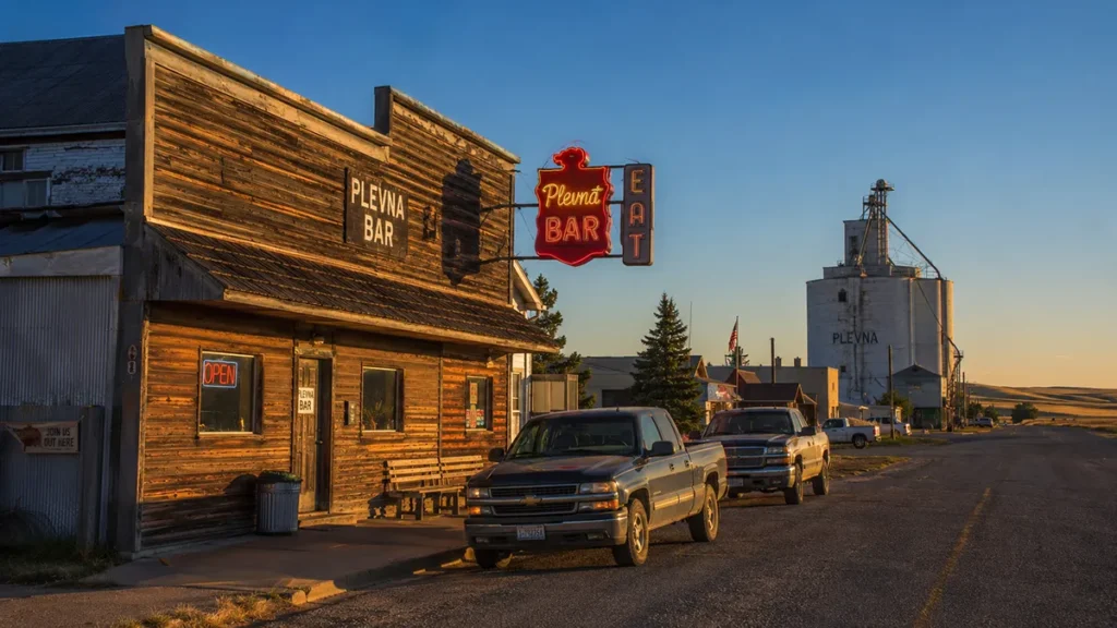 Plevna Bar Montana social anchor nearest to Ismay smallest town US-12