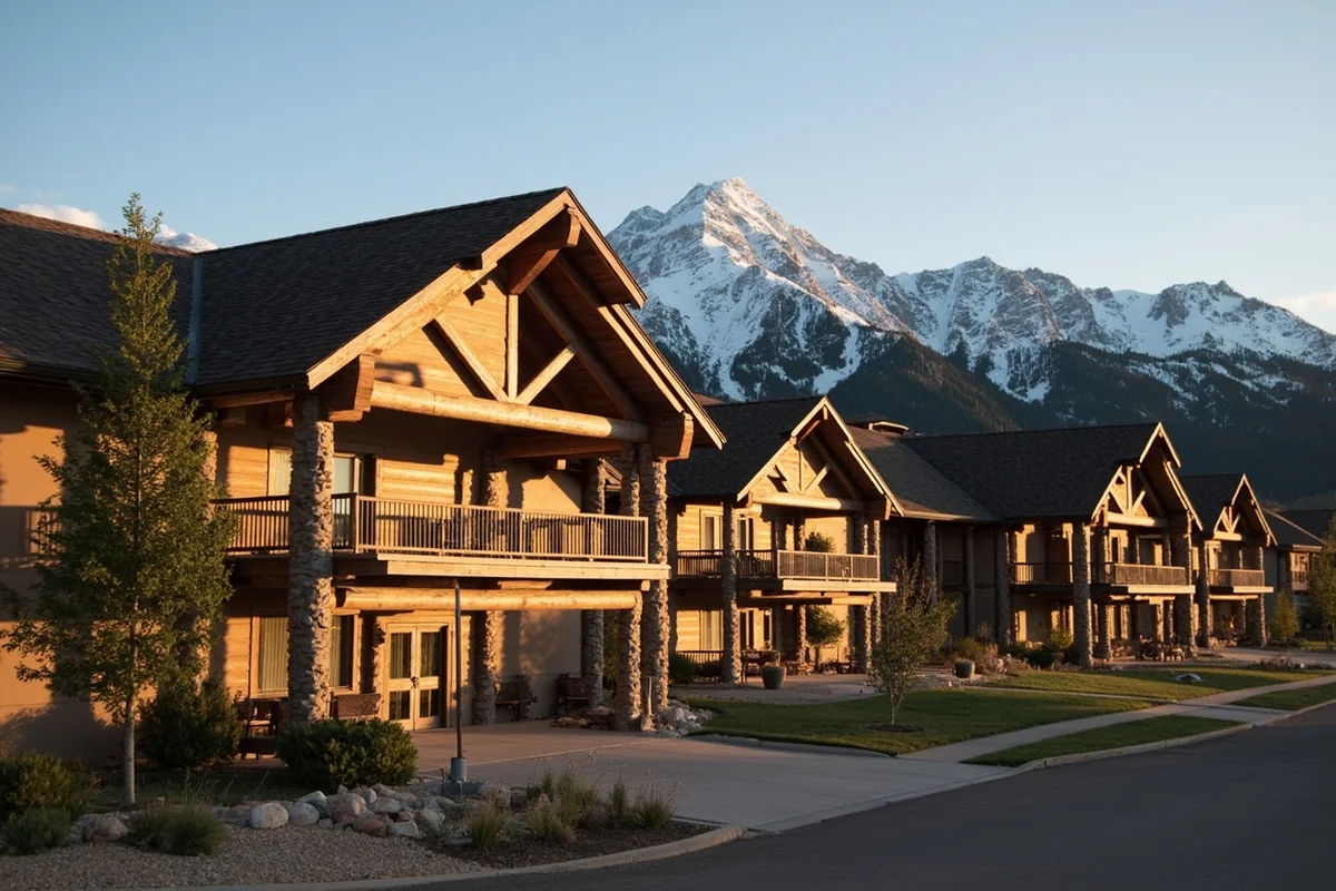 Boutique lodging in Livingston Montana with mountain views