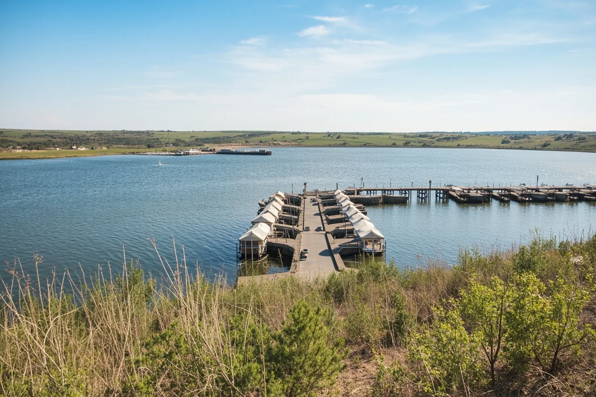Hell Creek Marina and boat launch on Fort Peck Reservoir