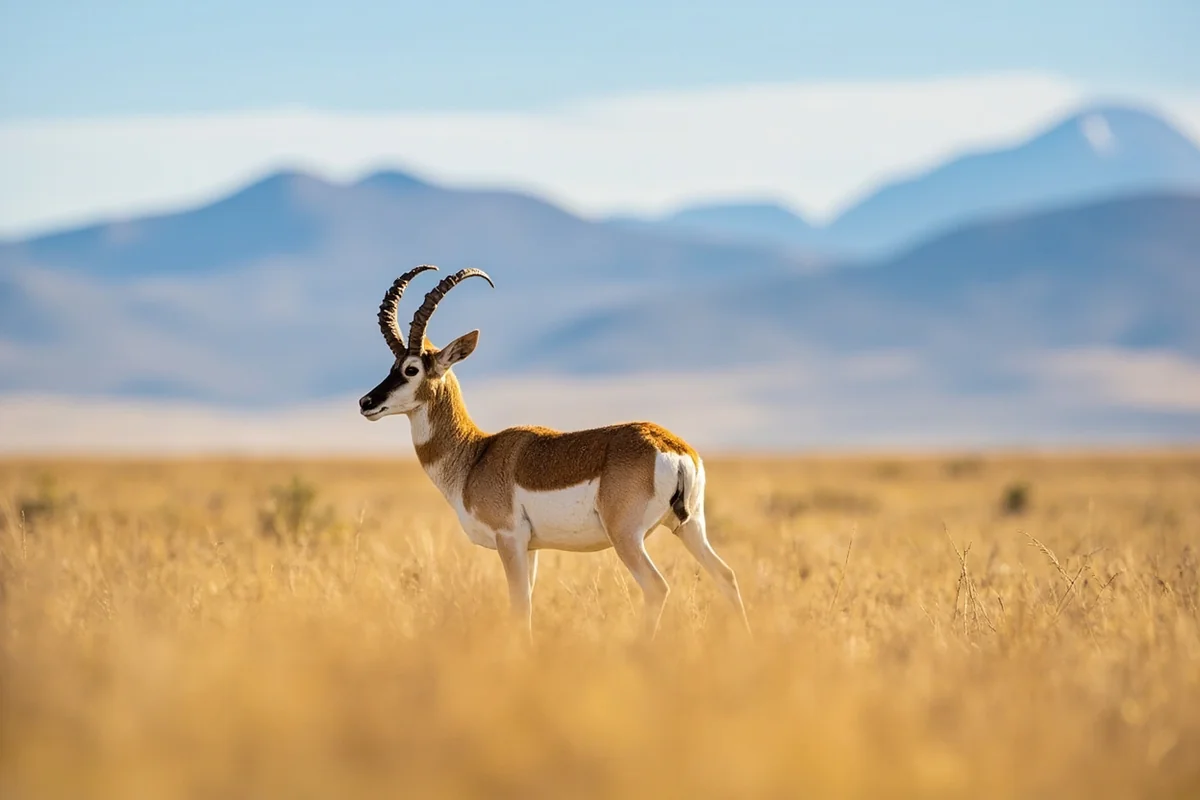 Pronghorn antelope on Glacier County prairie