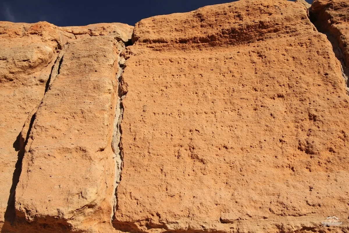William Clark's carved signature and inscription visible on the sandstone face at Pompeys Pillar National Monument