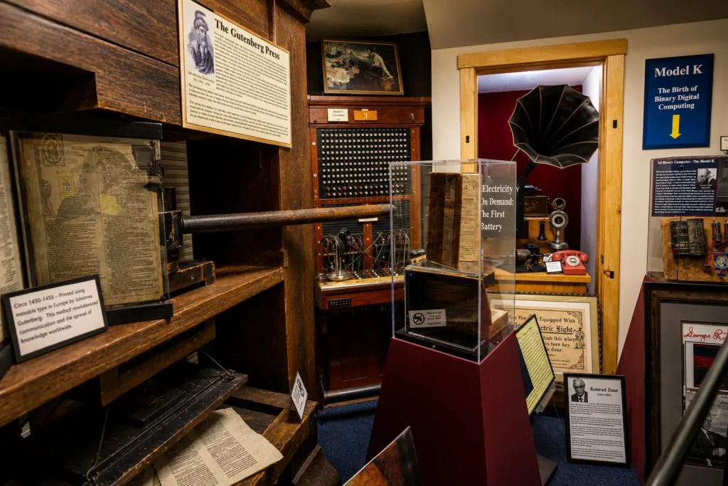 Ancient cuneiform tablets and early writing artifacts on display at American Computer and Robotics Museum