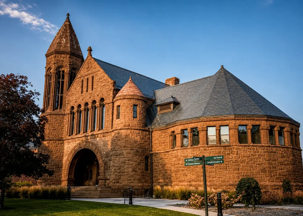 Historic Parmly Billings Memorial Library building housing the Western Heritage Center in Billings, Montana