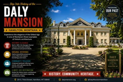 Daly Mansion Hamilton - Daly Mansion, Hamilton: The Copper King's 24,000-Square-Foot Summer Home