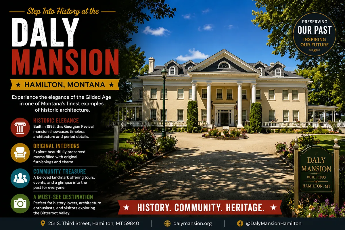Daly Mansion, Hamilton: The Copper King’s 24,000-Square-Foot Summer Home