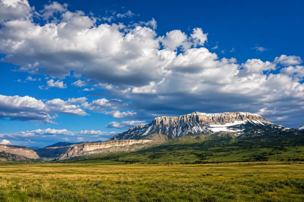 Rocky Mountain Front landscape near Choteau, Montana along the historic Old North Trail route
