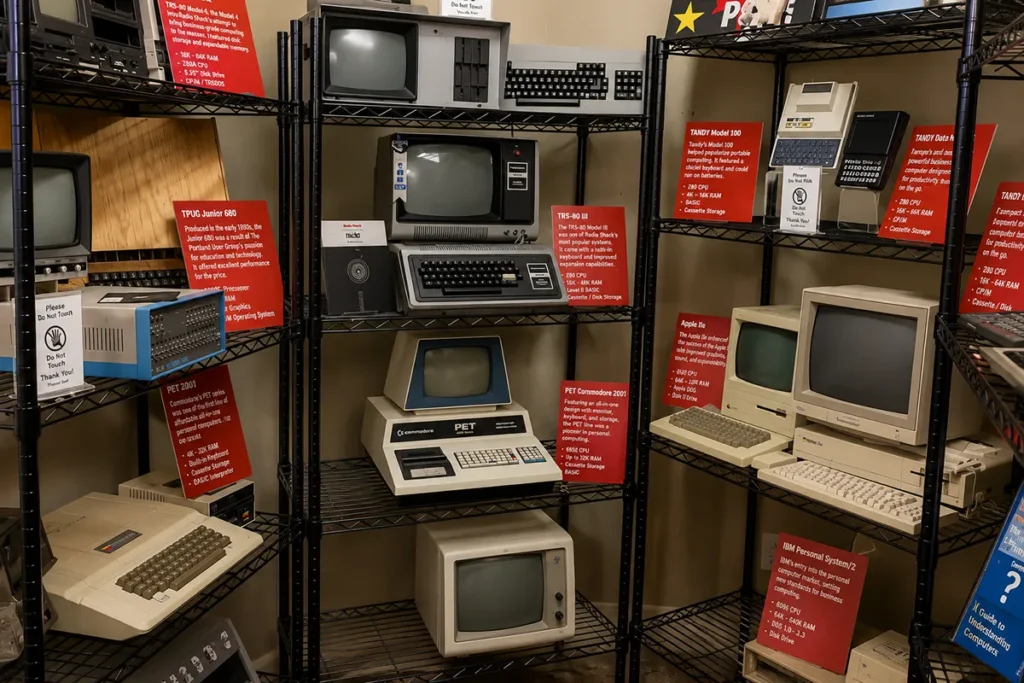Vintage NASA computing hardware on display at American Computer and Robotics Museum in Bozeman