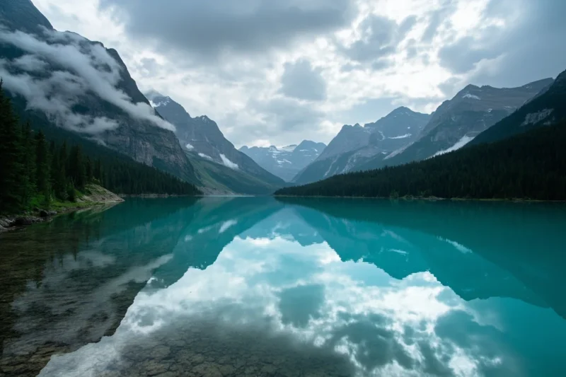 bowman lake in glacier national park with mountain 1 - Bowman Lake, Montana: The Complete North Fork Guide