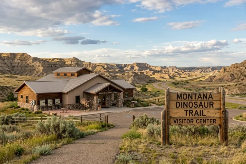 exterior of frontier gateway museum with montana d 1 - Frontier Gateway Museum, Glendive: Trail Passport Stop