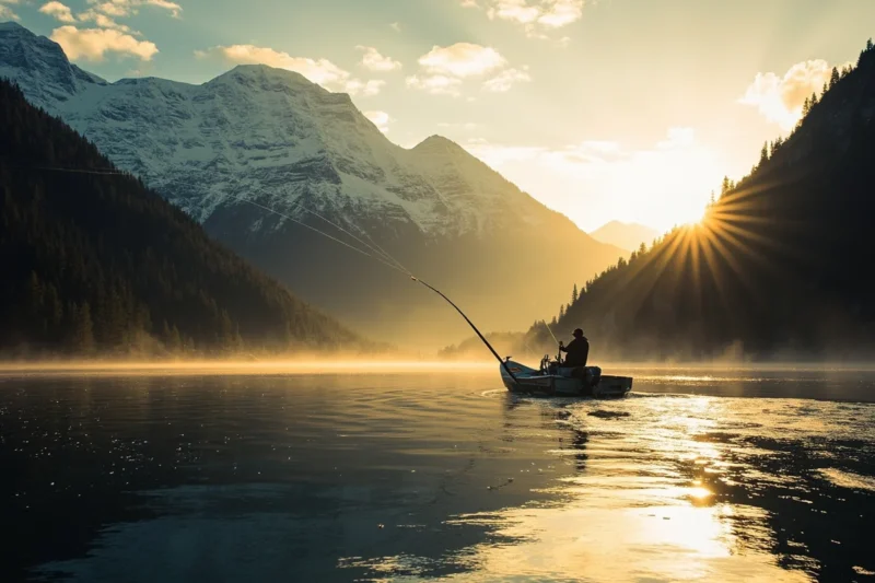fly fisherman drift boat fishing the yellowstone r 1 - Yellowstone River Montana: Floating, Fishing, History