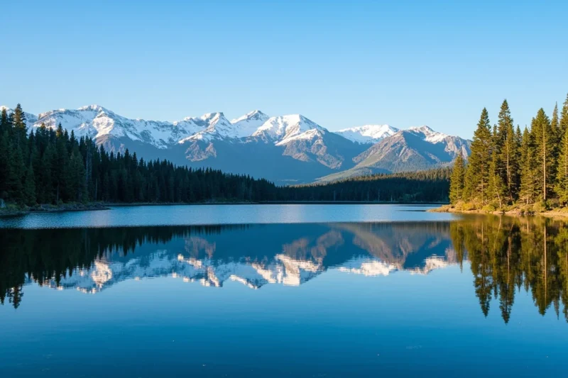 georgetown lake with snow capped anaconda range mo 1 - Georgetown Lake, Montana: Fishing, Skiing & History Guide
