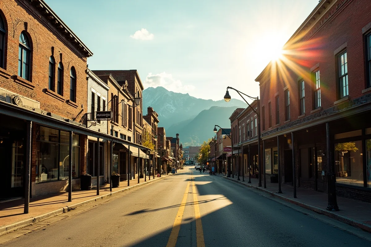 Historic downtown Livingston, Montana architecture shaped by the railroad era