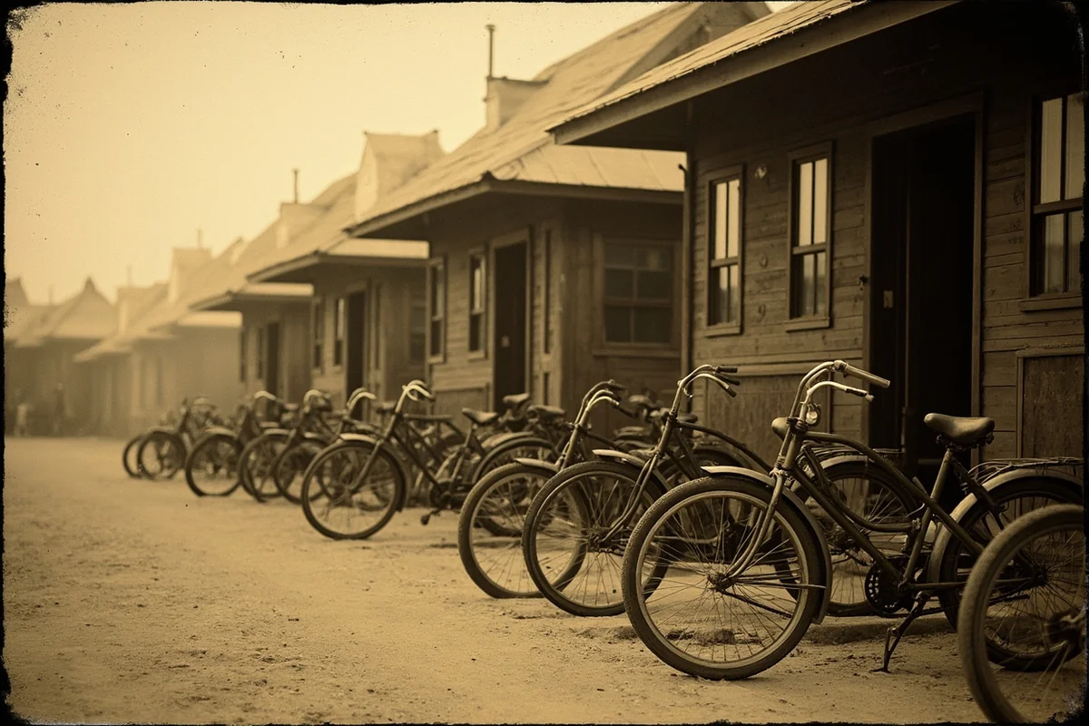 Historic photograph exhibit of the 25th Infantry Bicycle Corps at Fort Missoula Museum