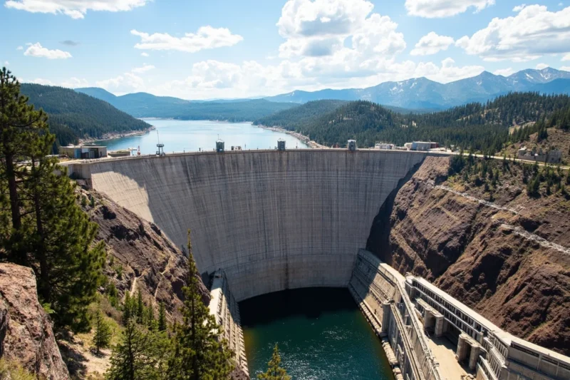 hungry horse dam and reservoir montana with mounta 1 - Hungry Horse Reservoir, Montana: The Complete Guide