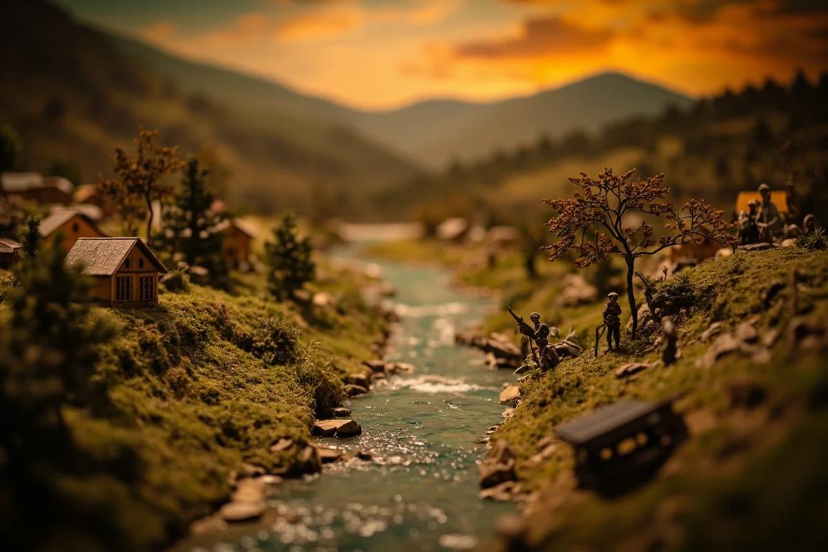 Lewis and Clark diorama exhibit at Beaverhead County Museum in Dillon, Montana