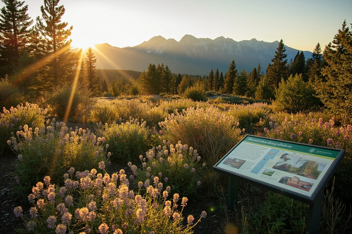 Lewis and Clark Native Plant Garden at Crazy Mountain Museum in Big Timber, Montana