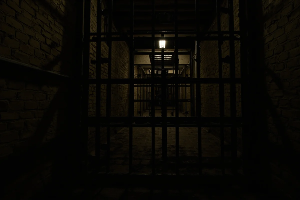 Original jail cells inside Gallatin History Museum, formerly the Gallatin County Jail in Bozeman, Montana