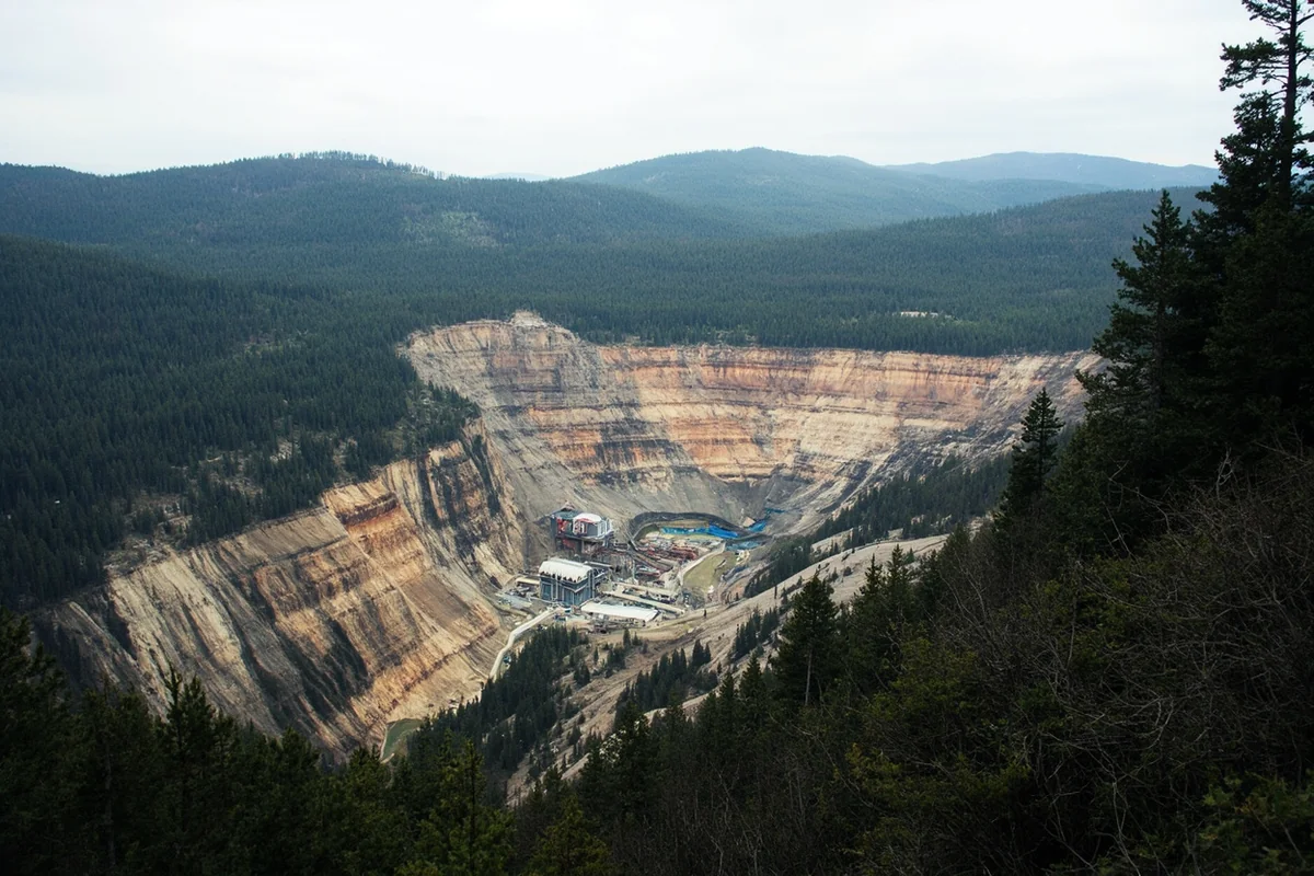 Stillwater Mine facility in the Beartooth Mountains near Nye, Montana