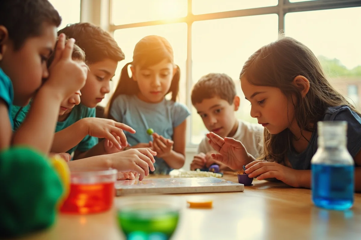 Summer science camp activity session at spectrUM Discovery Area in Missoula, Montana