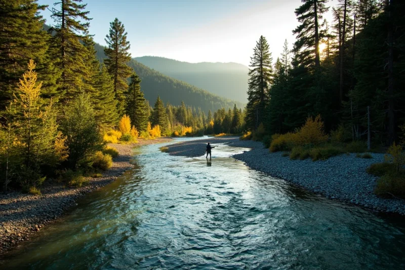 the blackfoot river winding through a canyon in th 1 - Lolo National Forest: Missoula's Wild Backyard (and So Much More)
