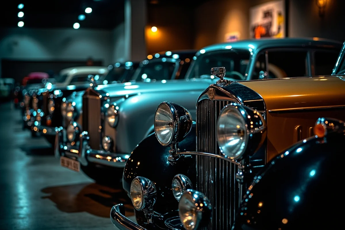 Vintage and classic automobiles on display at Montana Auto Museum in Deer Lodge